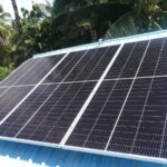 Solar power systems installed on the roof of ALAGA KA Barangay Health Station